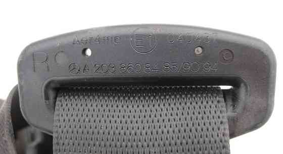 Mercedes-Benz  A2038608485 9C94 Ремінь безпеки задній правий чорний C-Class W203 Одеса