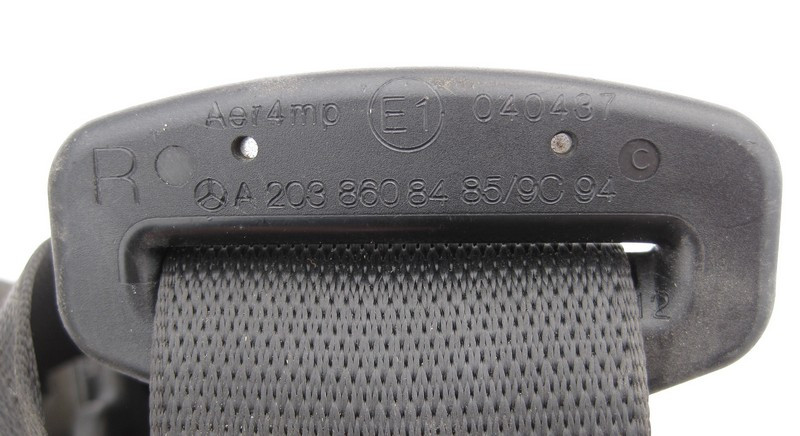 Mercedes-Benz  A2038608485 9C94 Ремінь безпеки задній правий чорний C-Class W203 Одеса - фото 2