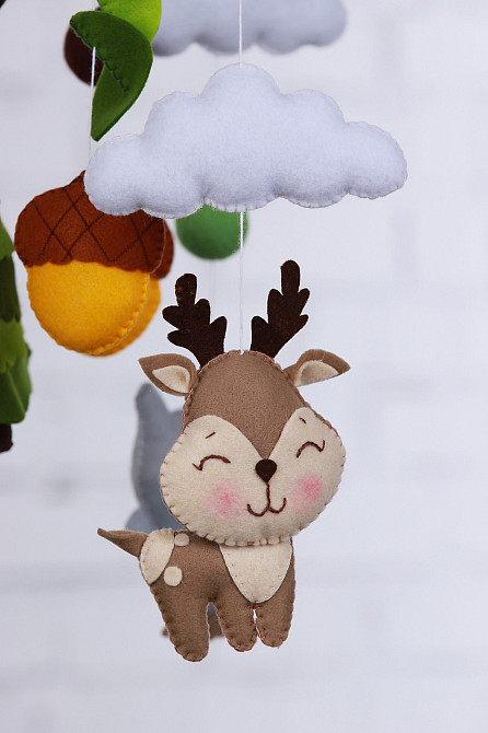 Мобіль на ліжечко WooolyWool «Лісовий сон» Київ - фото 3