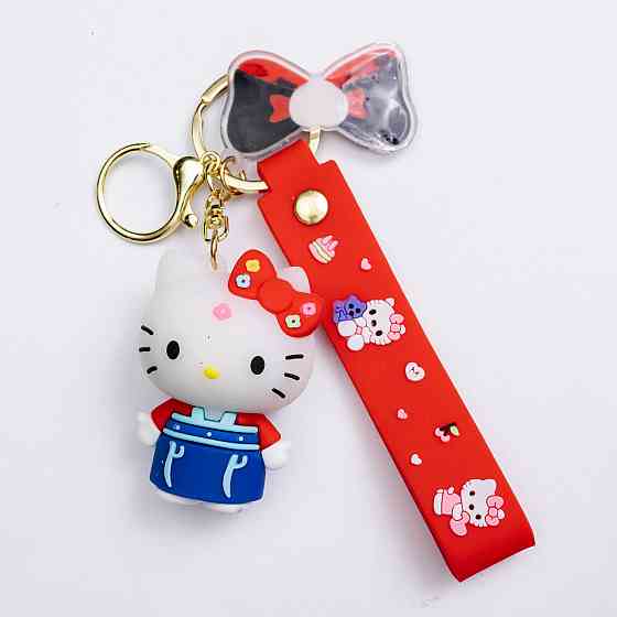 Дитячий брелок Hello Kitty 4×6 (см) для ключів, на сумку і рюкзак (рандом) HP-55-27 Київ