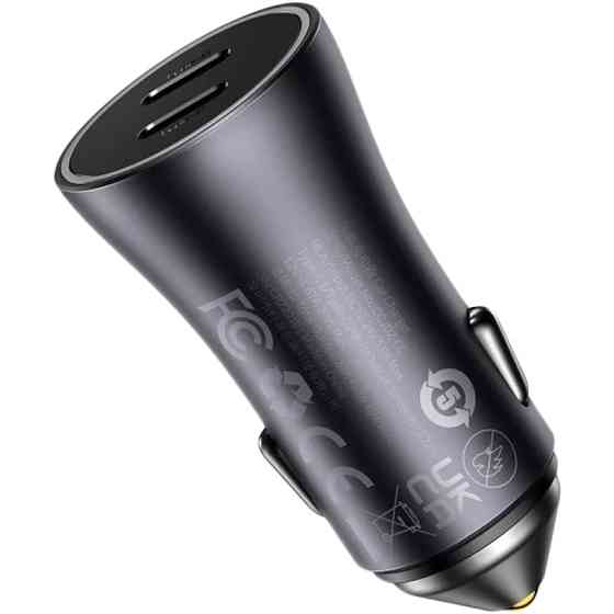 Автомобільний зарядний пристрій Baseus Golden Contactor Pro 2Type-C 40W (CGJP000013) Dark Grey Рівне