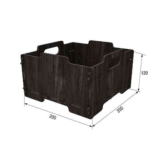 Коробка EKOSTAR з фанери 200x200x120 венге Київ