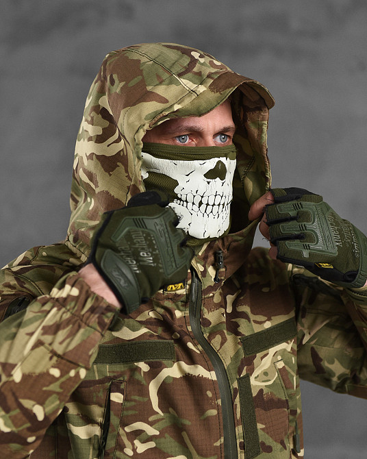 Куртка мультикам тактична весна літо під шеврон із капюшоном Одеса - фото 8