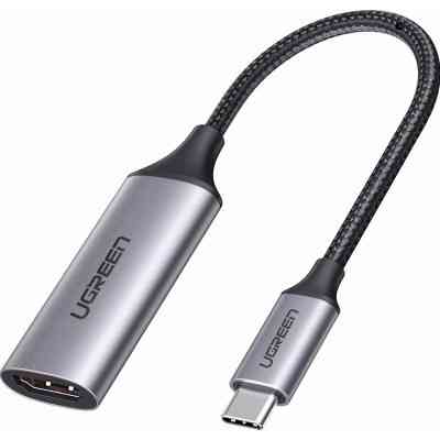 Переходник USB2.0 Type C to HDMI V2.0 4K60Hz 10cm CM297 gray Ugreen (70444) Винница