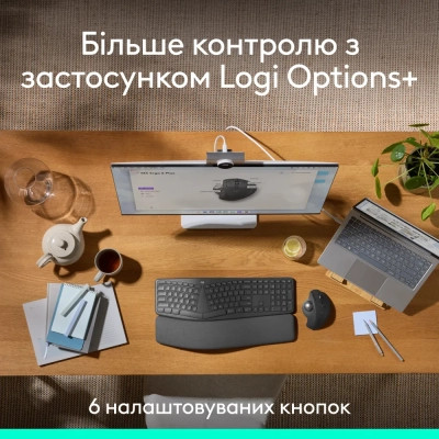 Мишка Logitech MX Ergo S Bluetooth Graphite (910-007260) Вінниця - фото 3