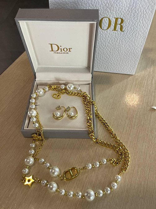 Диор подвеска  с жемчугом и кулонами / Dior Одесса - изображение 2