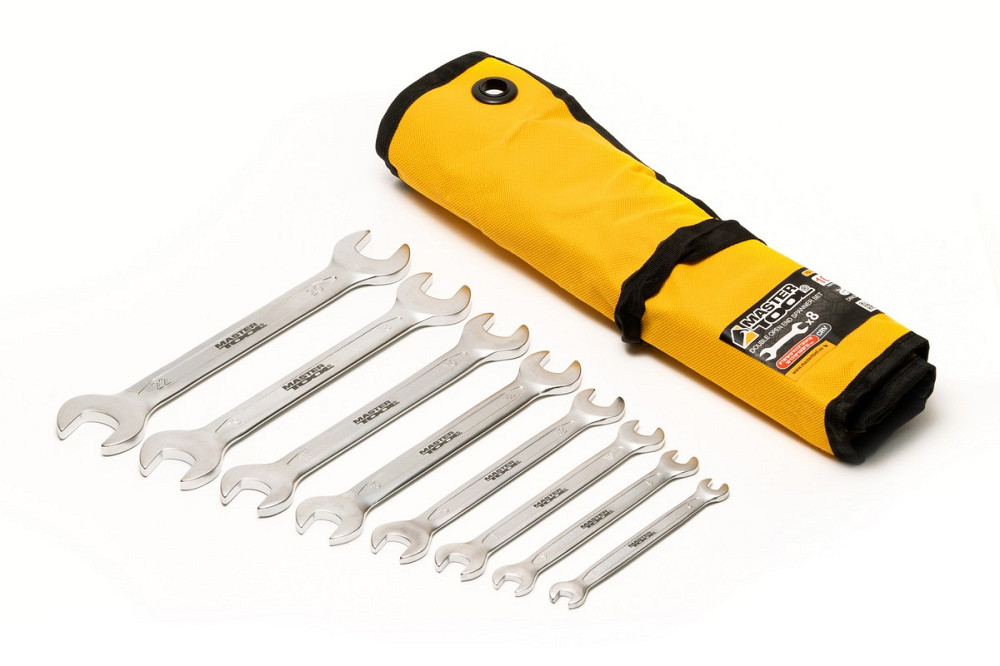 MASTERTOOL Ключі ріжкові MASTERTOOL PROFI COLD STAMPED набір 8 шт (6х7-20х22 мм) CrV 70-1108 Киев - изображение 5