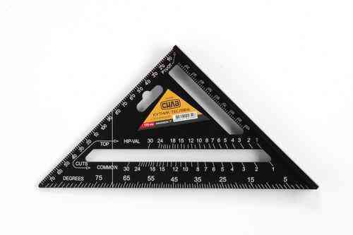 Угольник плотника алюминиевый Swanson 7'' (175мм) СИЛА Ровно