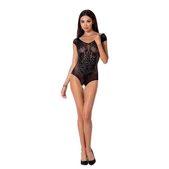 Бодістокінг Passion BS064 One Size, Black, боді, закрите плече, відкритий доступ Sex Aura Київ