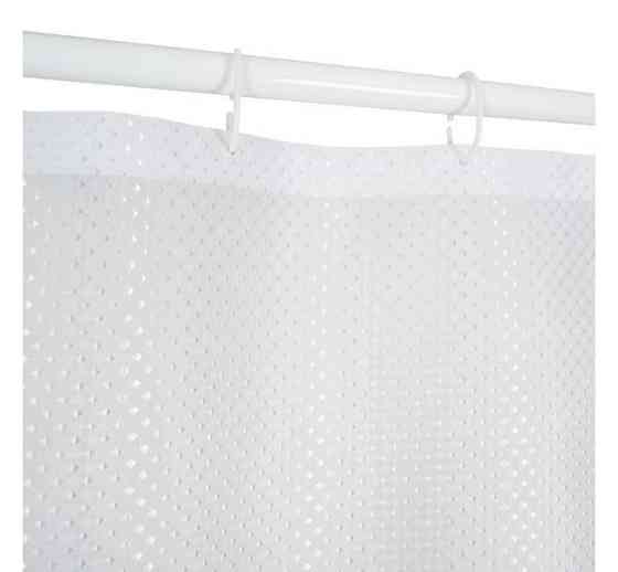 Штора для ванной Ткань Пика 180*180 см белая Харьков