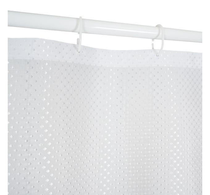 Штора для ванной Ткань Пика 180*180 см белая Харьков - изображение 4
