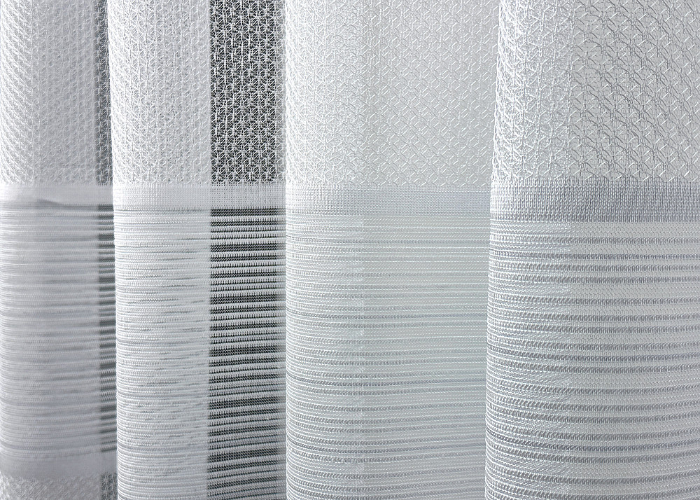 Короткий тюль жаккард, высотой 1,5м, цвет белый 1951т Киев - изображение 4