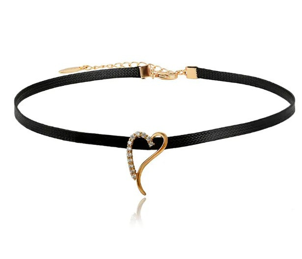 Колье-чокер Xuping 35952, ширина 4мм, кулон 24*14мм, длина 31+11см, позолота 18К Киев - изображение 1