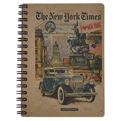 Блокнот Buromax spiral side, А6, 80sheets, KRAFT, square, assorted (BM.2483) Винница