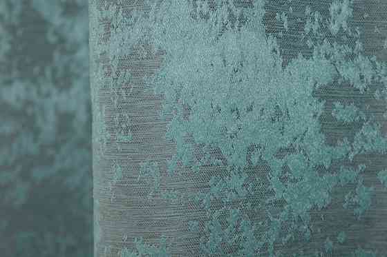 Комплект штор коротких VR-Textil Жаккард Sultan YL № 1292ш Бирюзовый 130х170 см 2 шт (35-0074) Киев