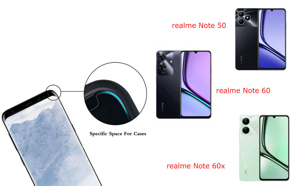 Захисне скло HyperGlass Pro для realme Note 50, Note 60, Note 60x – максимальна чутливість та захист Київ - фото 3