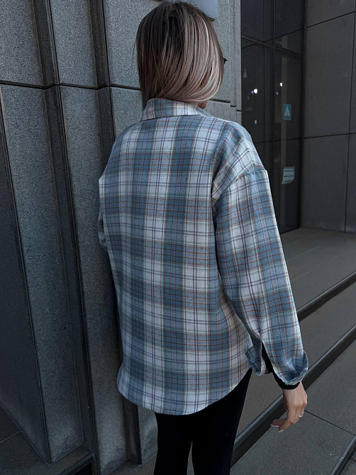 Женская рубашка в клетку (с накатом) Одесса - изображение 3