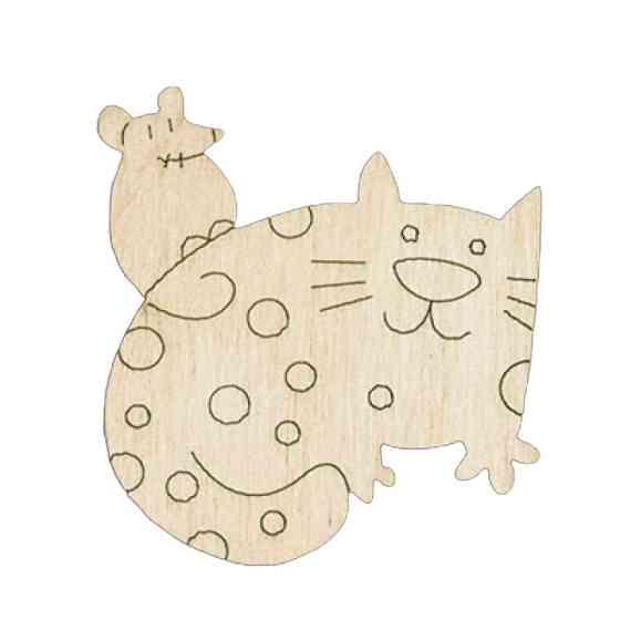 Набір дитячої творчості Розпис по дереву "Магніти-веселі коти" РД-011 Вінниця