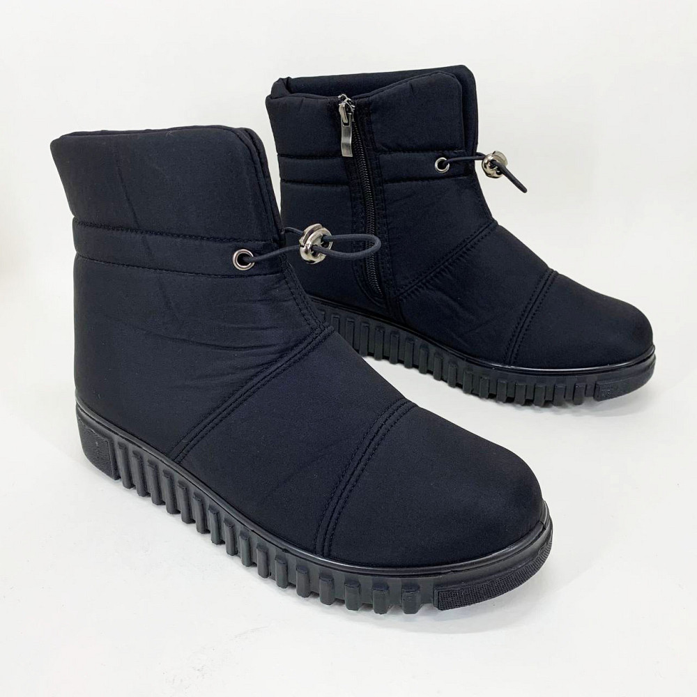 Женские зимние стеганные ботинки 38р, Шерстяные валенки женские Повседневные дутики зимние RF-34 Львов - изображение 4