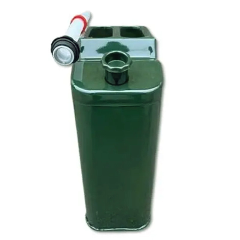 Каністра металева 20 л, з пластмасовою гофро-лійкою. Одеса - фото 2