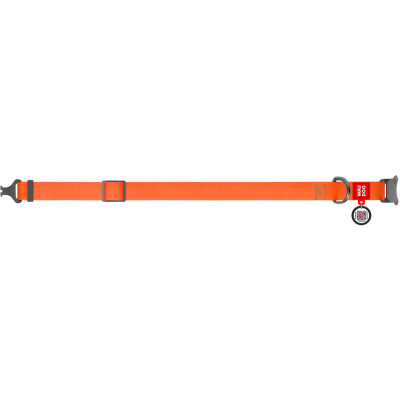 Нашийник для тварин WAUDOG Waterproof з QR паспортом M Ш 20 мм Д 24-40 см(помаранчевий) (27934) Вінниця - фото 3