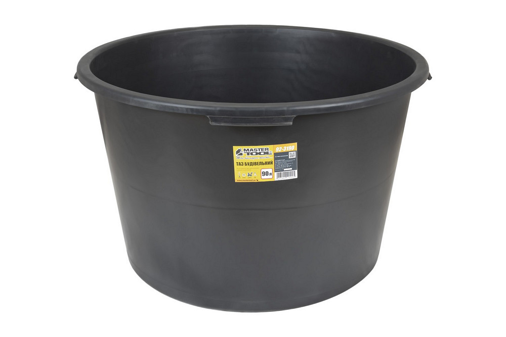 MASTERTOOL Таз пластиковий будівельний MASTERTOOL 90 л круглий 92-3190 Коломия - фото 4