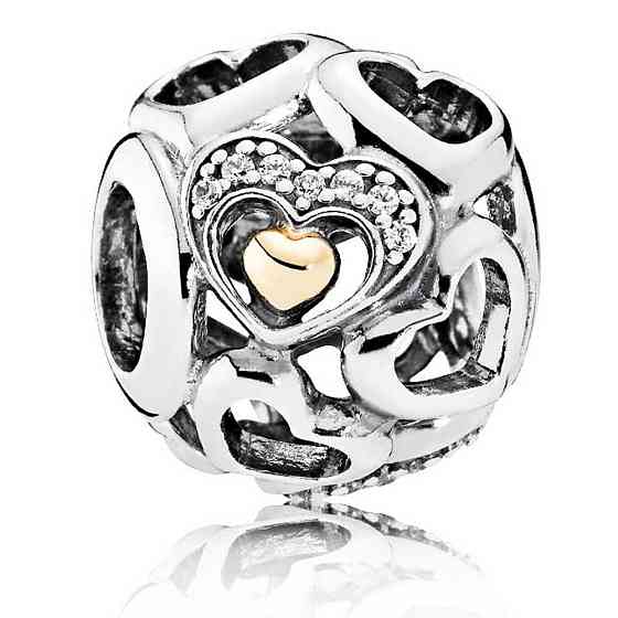 Срібна намистина Пандора Heart of Romance 792108CZ MasterSem Київ