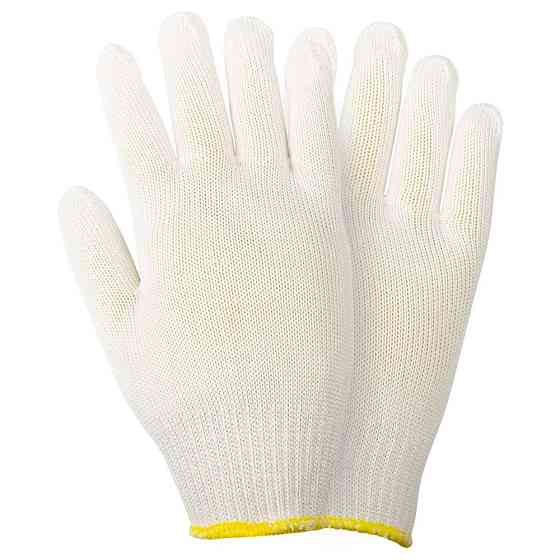 Grad Перчатки трикотажные без точечного ПВХ покрытия р10 Мастер (белые) КРАТНО 12 парам GRAD (9 Киев