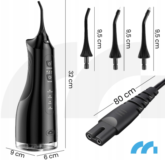 Бездротовий іригатор Maltec Toothie X60 чорний 150PSI (Польща) Київ