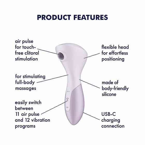 Лавандовый массажер с волнами давления и мощной вибрацией Satisfyer Wand-erful, 16 см Sex Aura Киев