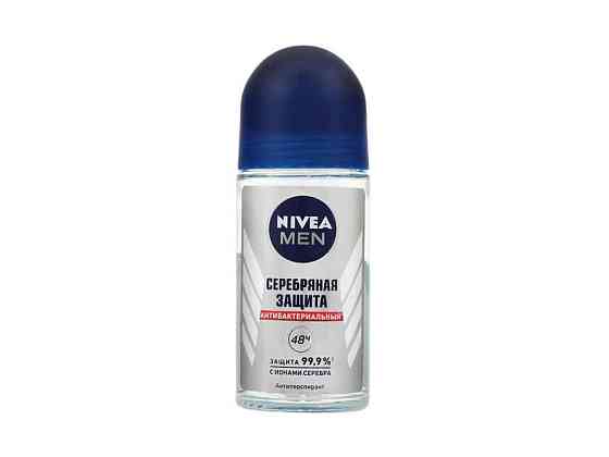 Дезодорант (шариковый) для чел. 50мл (Серебряная Защита) ТМ NIVEA Solmir Киев