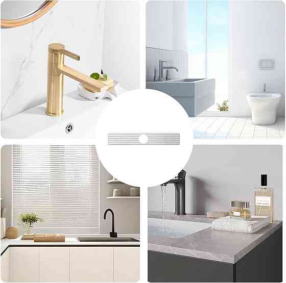 Килимок під змішувач, накладка в кухню або ванну кімнату на раковину, кам'яний з діатоміту, колір світло-сірий Кам'янець-Подільський