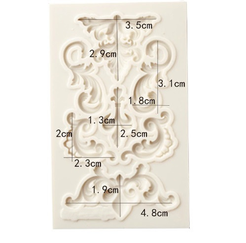 Молд кондитерський абстракція 95 на 55 мм сірий Київ - фото 3