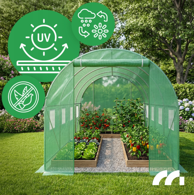 Теплица-парник садовая 7,5 м2, 2,5x3x2м Maltec (Польша) Киев - изображение 6