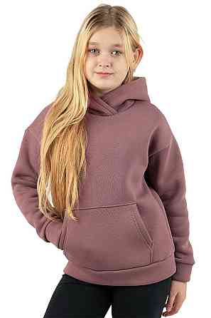 Худи - джемпер детский трехнитка начес,  бежевый, бордовый, пепельно-розовый  топ 128, Трехнитка с начесом Киев