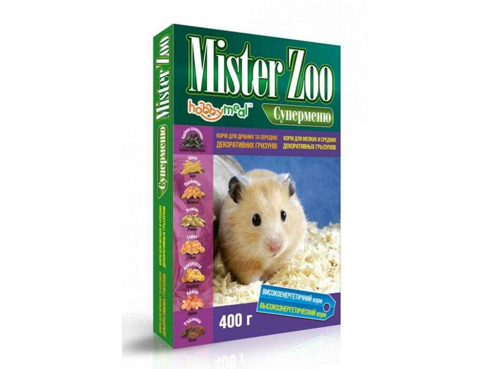 Корм для гризунів Містер ZOO д/дріб. і сер. суперменю 400гр ТМ O.L.KAR   Solmir Київ - фото 1