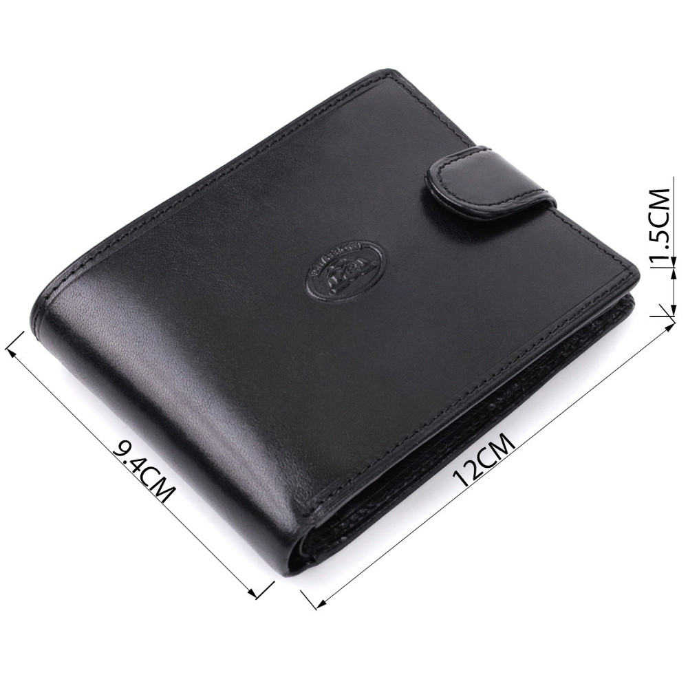 Бумажник мужской из гладкой натуральной кожи Tony Perotti 20853_1 (396A-Q nero) Черный Киев - изображение 3