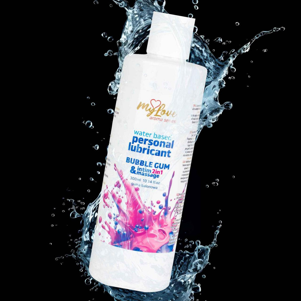 2в1 лубрикант та масажний гель - MyLove Aroma Series Intim&Massage Bubble Gum, 300 мл Sex Aura Київ - фото 4