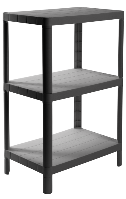 Этажерка 3-х ярусная Violet House 6031 Olympic GREY 27х42х67 см (7040710) Киев - изображение 3