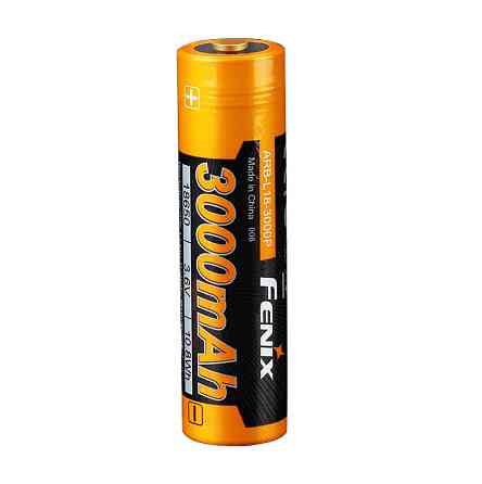 Аккумулятор 18650 Fenix 3000mAh Li-ion 3.6V (Черно-желтый) Киев