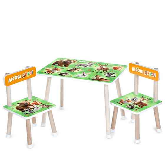 Дитячий Столик M 501-3 стільниця 60 х 40 см, 2 стільчики Вінниця