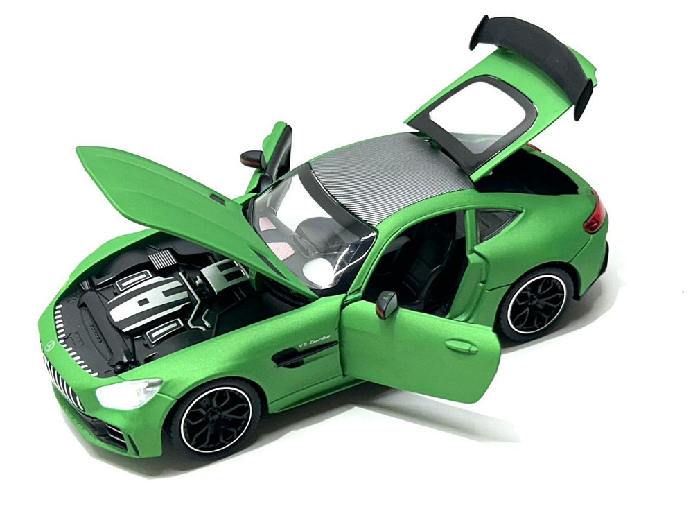 Машина Автосвіт Mercedes SL-class інерційна відчиняються двері капот багажник 20см Зелена (AP-1840) Чернигов - изображение 5