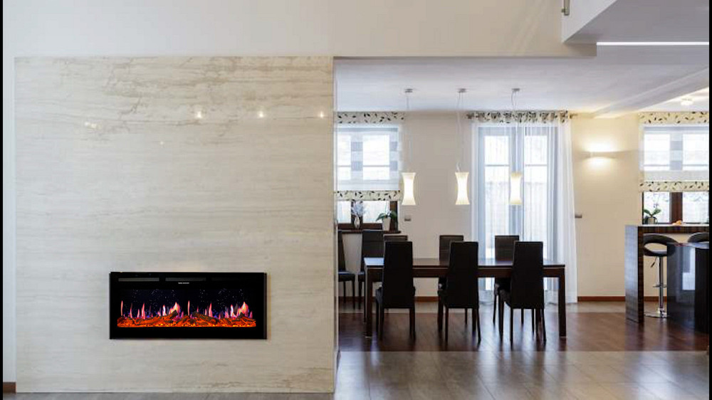 Электрокамин с обогревом Royal 5D V-Art 40 L с 5D эффектом пламени, звуком, дровами и цветным пламен Львов - изображение 4