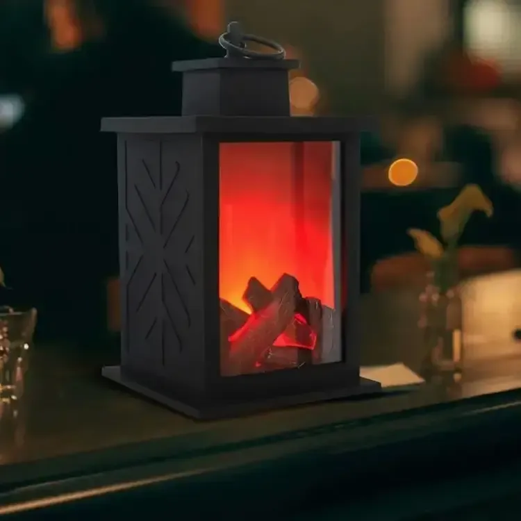 Декоративная лампа с эффектом пламени, размер 14×14×24,5 см Коломия - фото 3