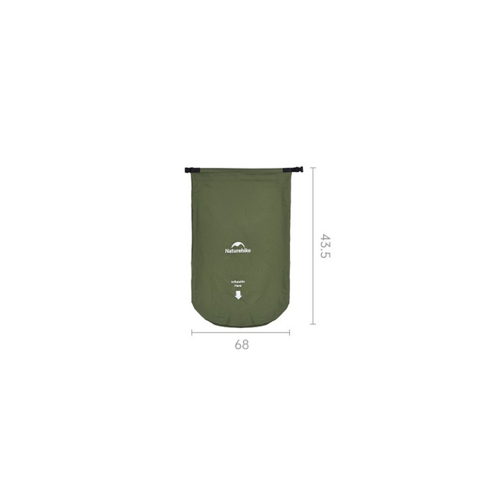 Матрац туристичний надувний одномісний  Naturehike CNK2550WS019, 200х60х6.5 см, зелений, для кемпінгу із мішком для надування Киев - изображение 11