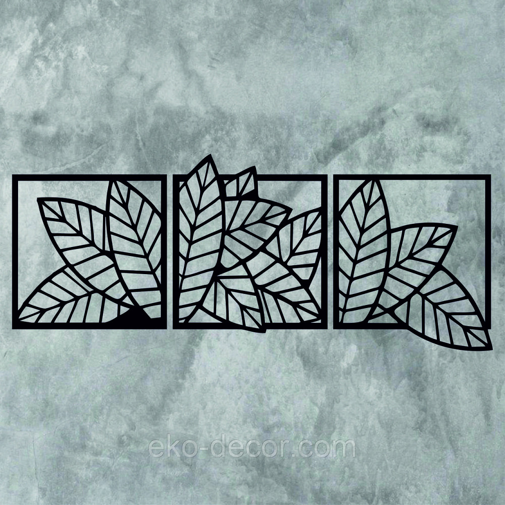 Декоративне настінне Панно «Листя» Декор на стіну Київ - фото 6