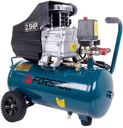 Компресор поршневий масляний з прямим приводом 24л (1.5квт, 8 бар, рес 24л,180л/м, 220В, вага 18кг) Forsage Одесса