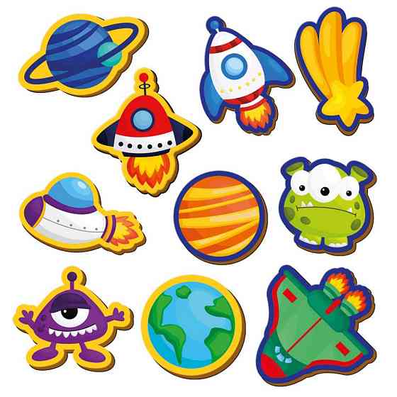 Дитячий набір магнітів "Космос" VT3106-34, 10 магнітів Вінниця