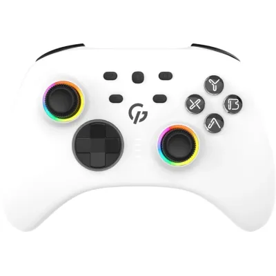 Геймпад GamePro GPX13W 2.4G/BT 5.1/USB/PC/iOS/Android RGB White (GPX13W) Вінниця