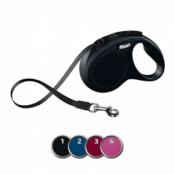 Flexi Classic M (5м,стрічка,до 25кг) - рулетка поводок для собак Вінниця